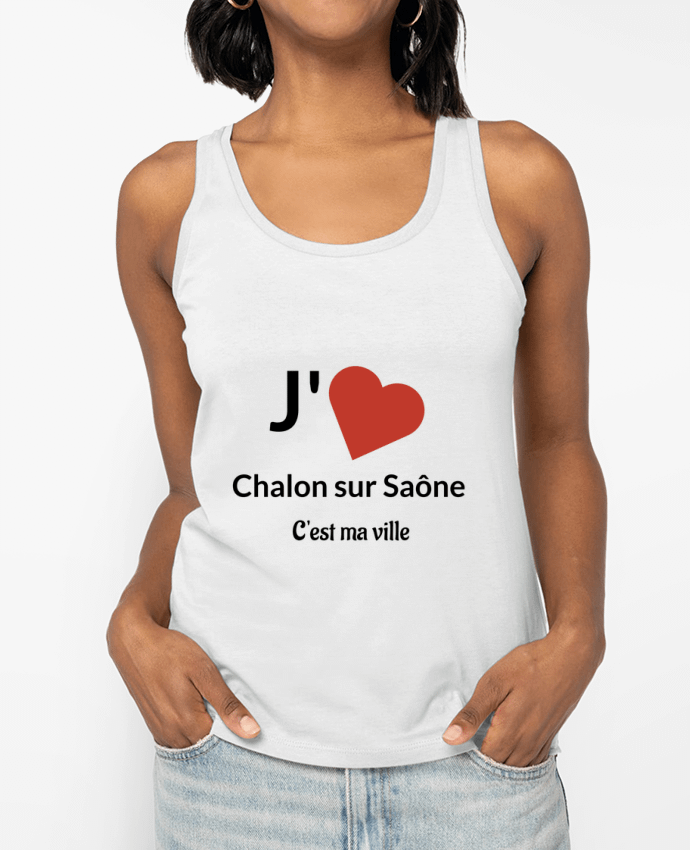 Débardeur J'aime ma ville Chalon sur Saône Par Lewismarquee