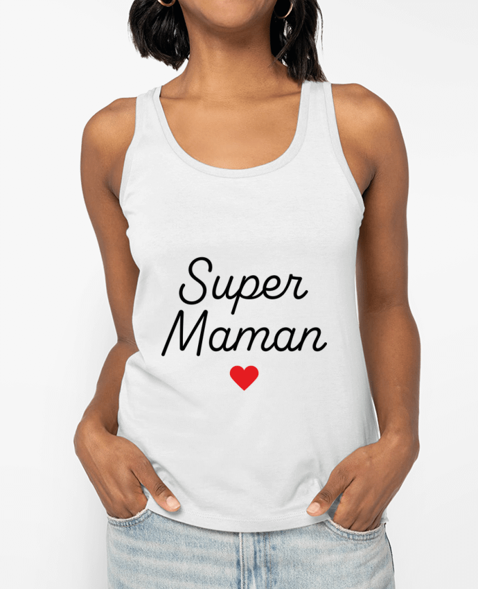 Débardeur Super Maman Par Mademoiselle Polly