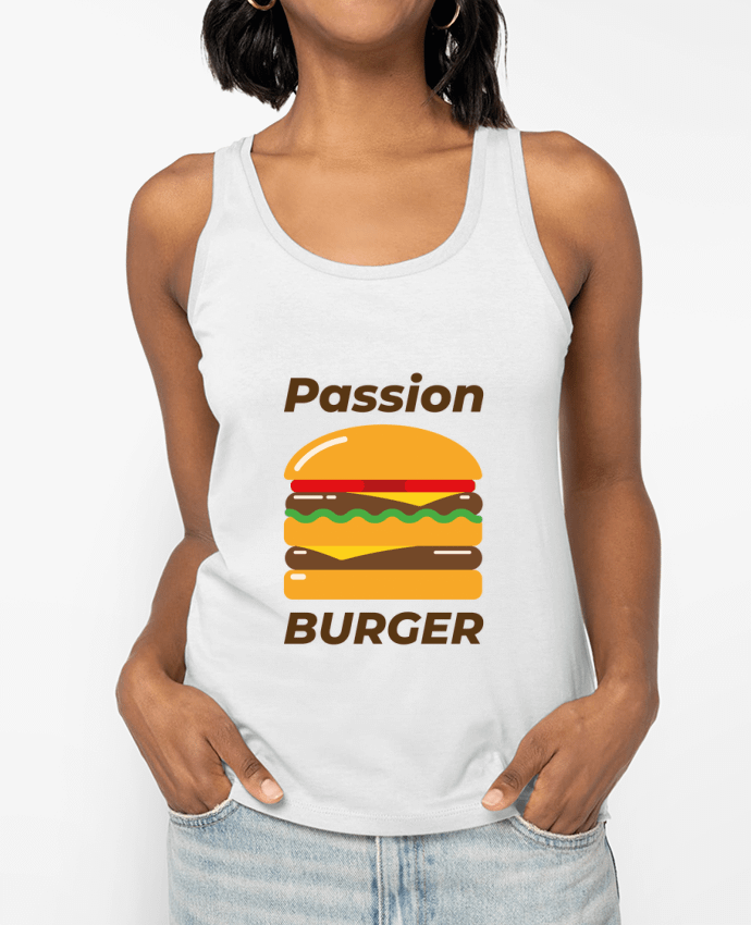 Débardeur Passion burger Par Mademoiselle Polly