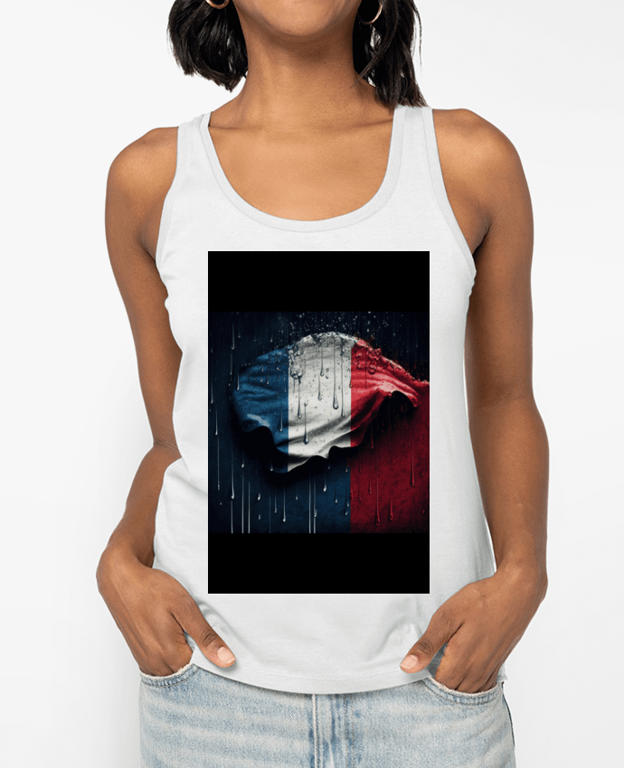 Débardeur Drapeau France sous la Pluie Par NewDesignPhoto