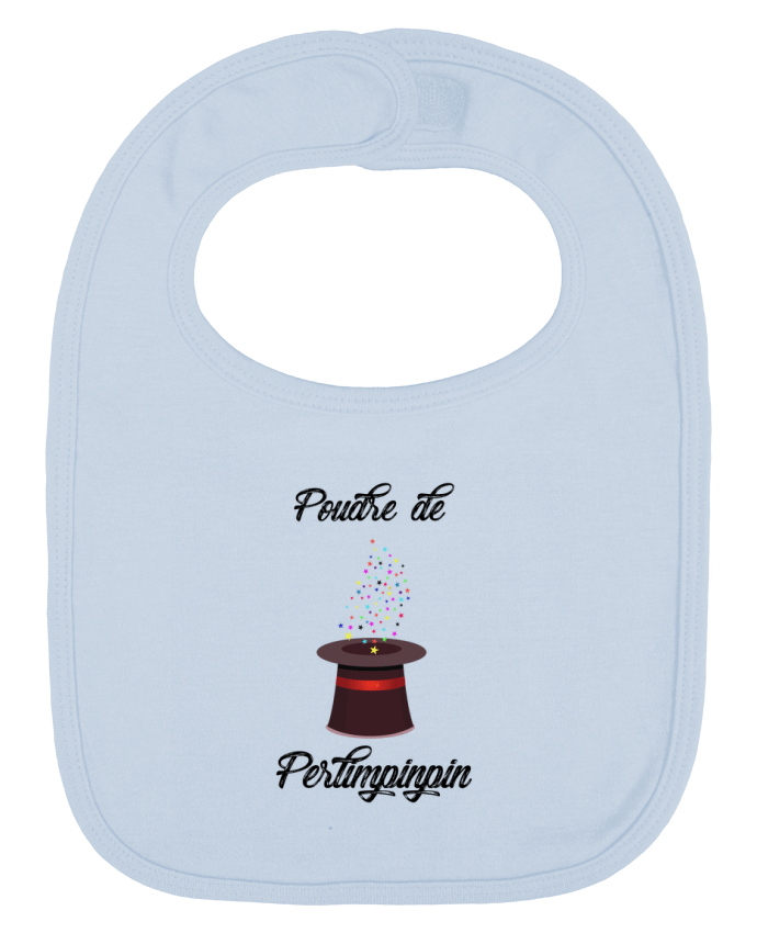 Bavoir bébé uni Poudre de Perlimpinpin VS Merlin par tunetoo