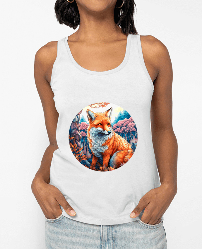 Débardeur loup coloré Par EliseDesign