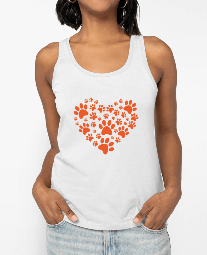 Débardeur Coeur Chien Amour Par fredelphi