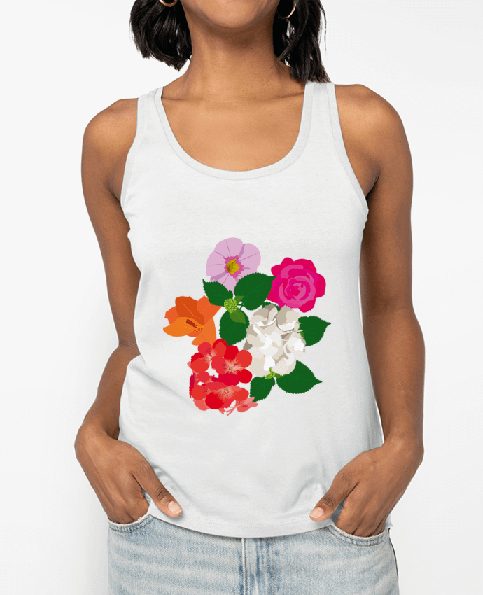 Débardeur Fleurs et couleurs Par cjolicom