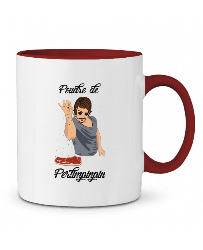 Mug bicolore Poudre de Perlimpinpin VS Salt Bae tunetoo