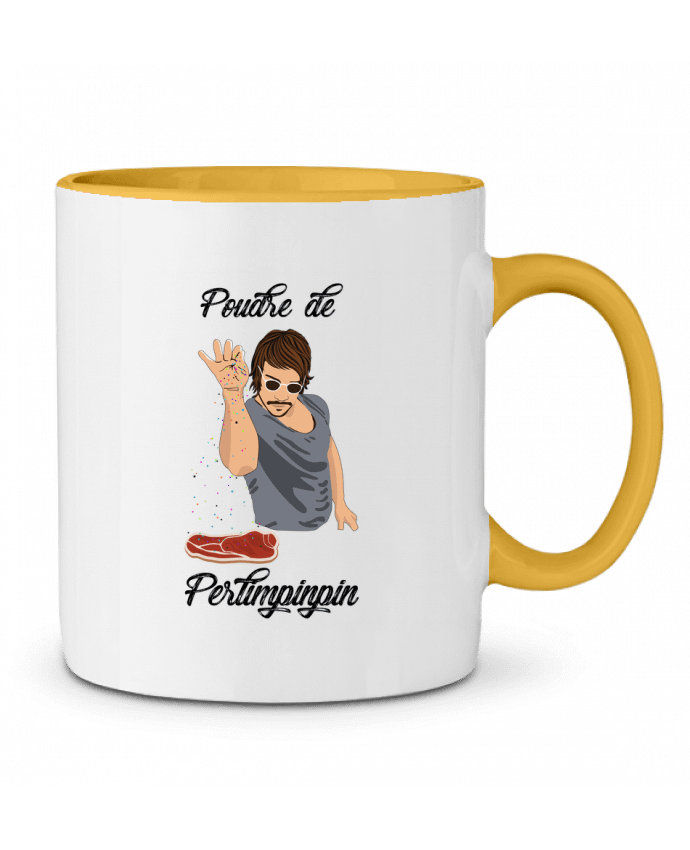 Taza Cerámica Bicolor Poudre de Perlimpinpin VS Salt Bae tunetoo