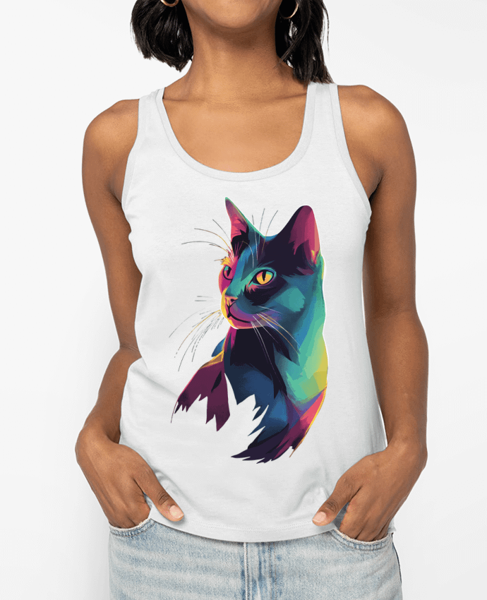 Débardeur Illustration de Chat stylisé Par KronoArt