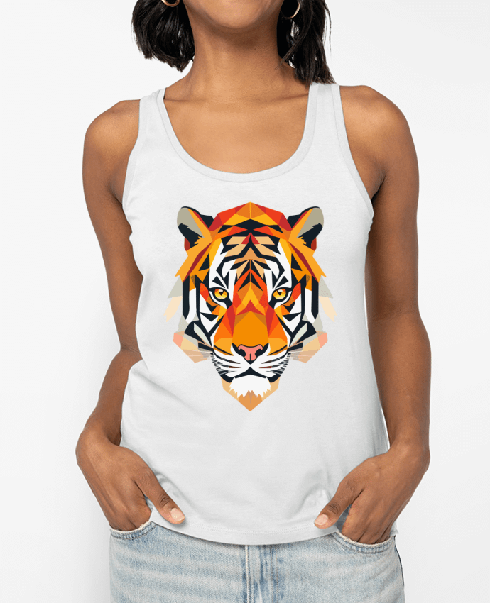 Débardeur Tigre stylisé, Géométrique Par KronoArt
