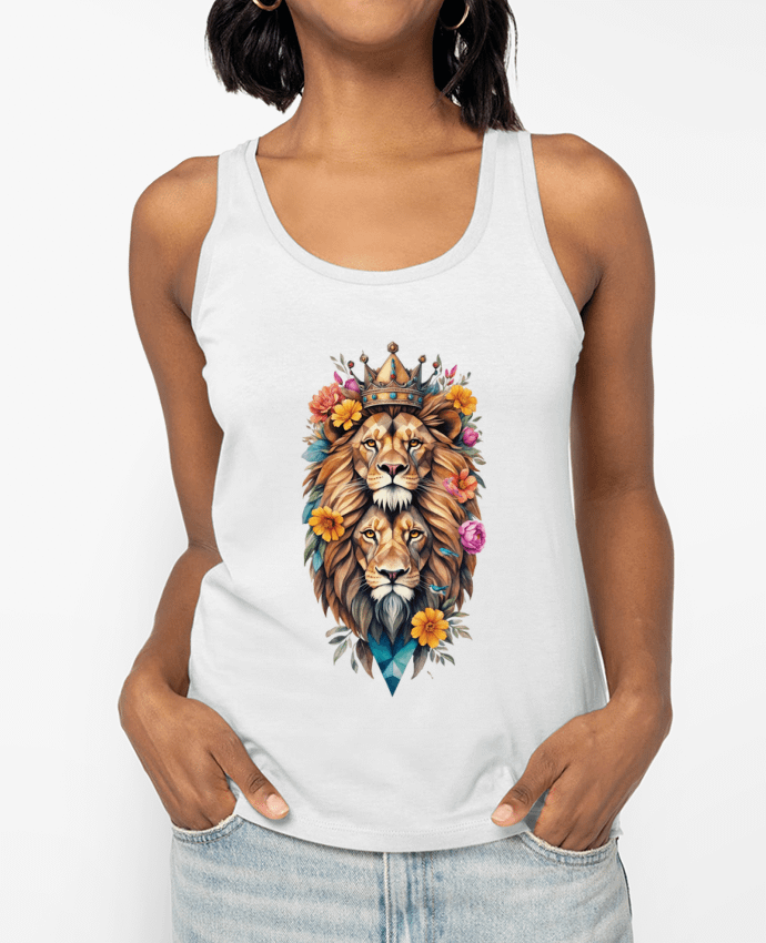 Débardeur Lions flowers Par /wait-design