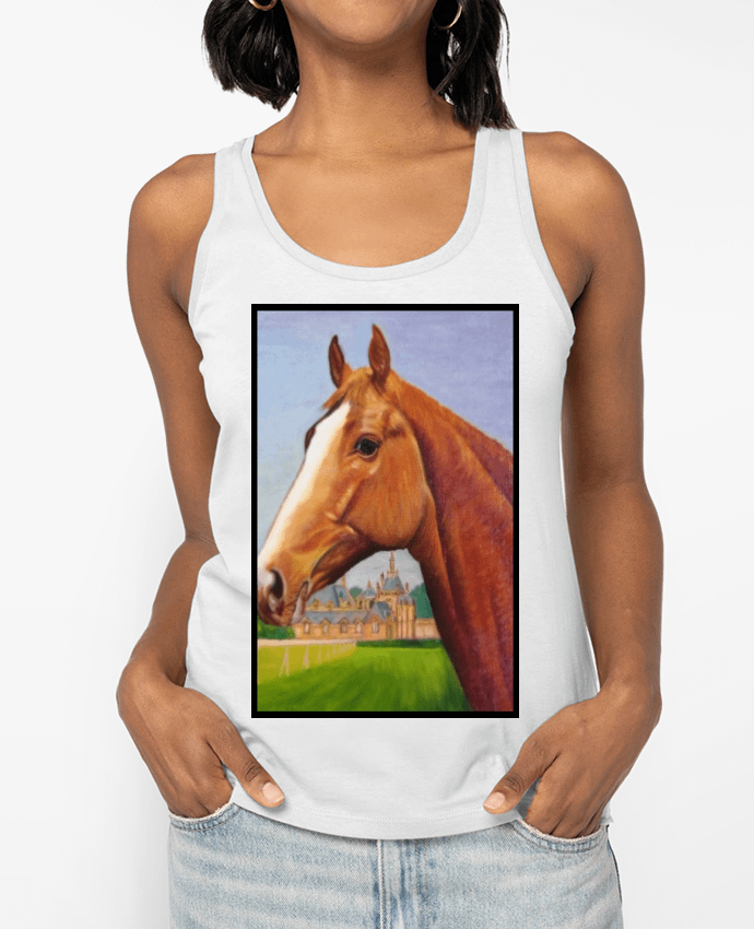 Débardeur Peinture de cheval au Château de Chantilly Par White Tiger 60