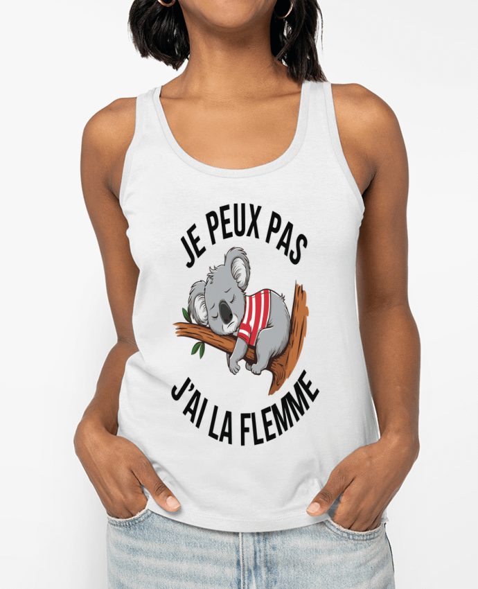 Débardeur je peux pas j'ai la flemme Par bwilfy