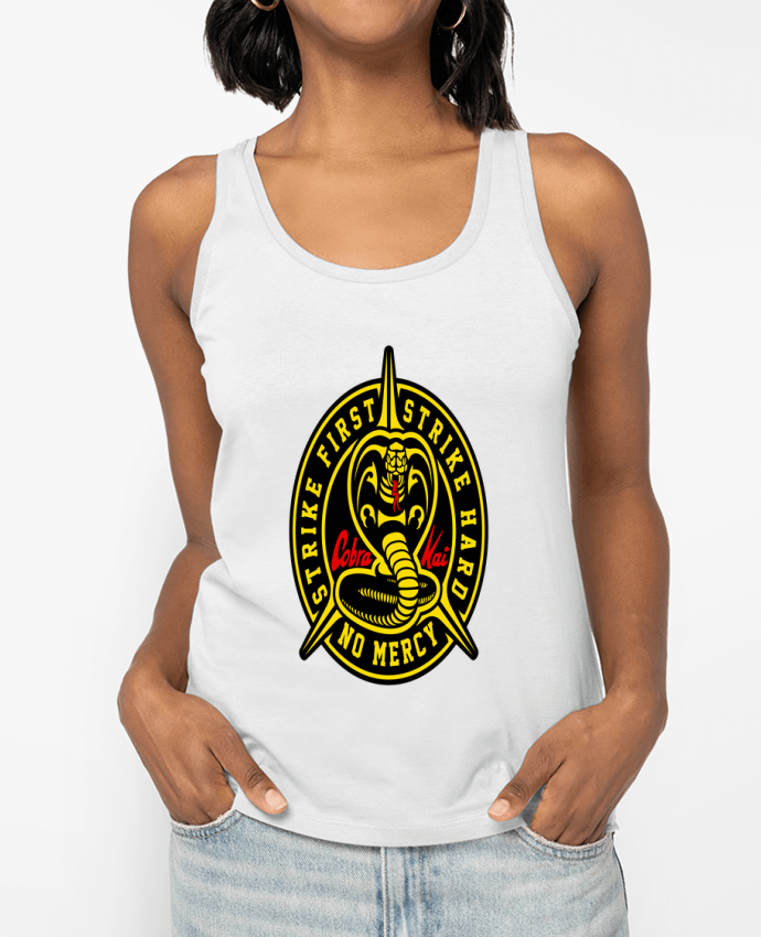 Débardeur Cobra Kai Strike First Strike Hard No Mercy Par Geekshow