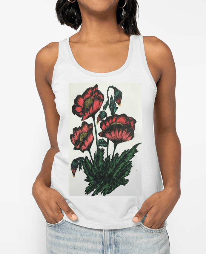 Débardeur flowers Par Kaoutar fashiondesigner
