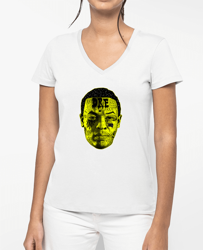 T-shirt femme col V Dr. Dre par Nick cocozza