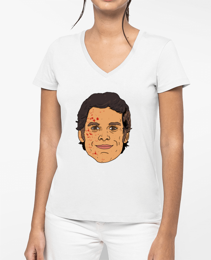 T-shirt femme col V Dexter par Nick cocozza