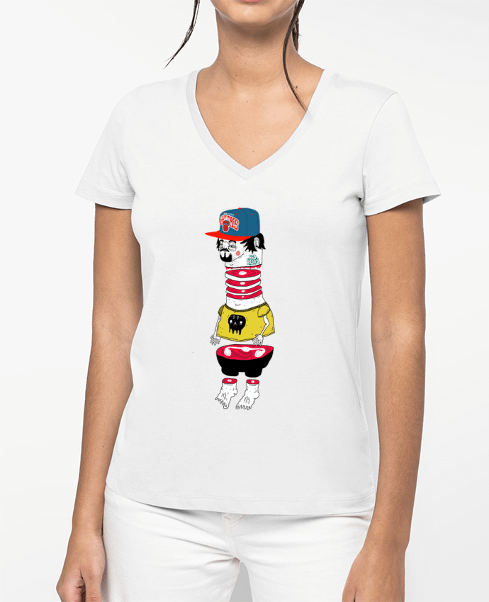 T-shirt femme col V Chopsuey par Nick cocozza