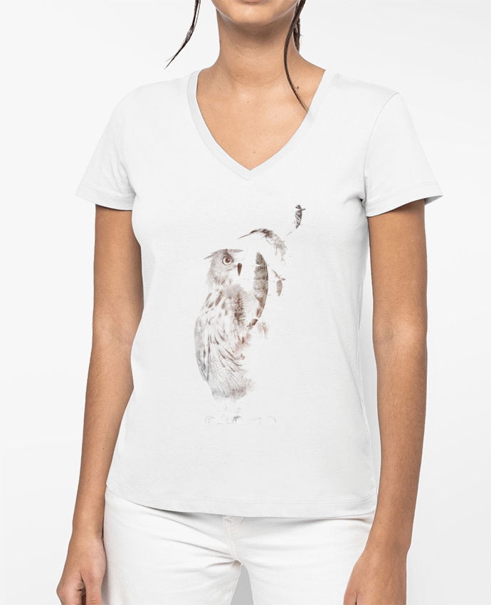 T-shirt femme col V Fade out par robertfarkas