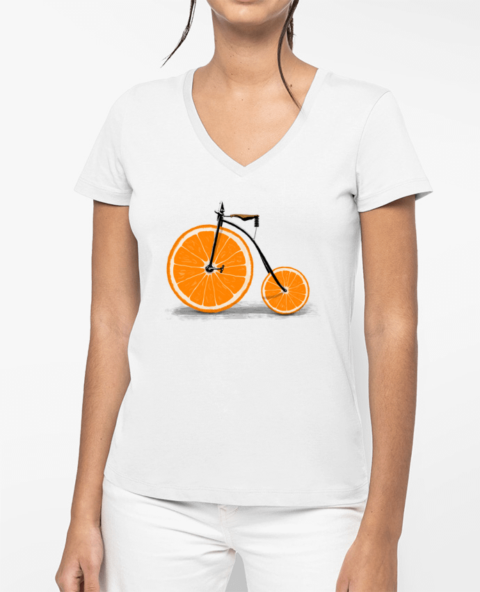 T-shirt femme col V Vitamin par Florent Bodart