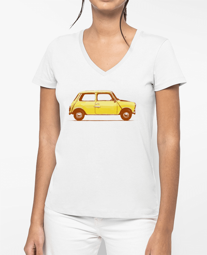 T-shirt femme col V Mini par Florent Bodart