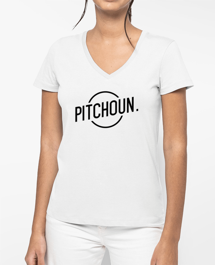 T-shirt femme col V Pitchoun par tunetoo