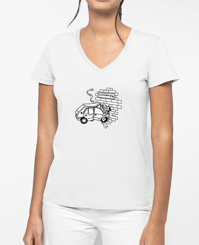T-shirt femme col V 205 par tattooanshort