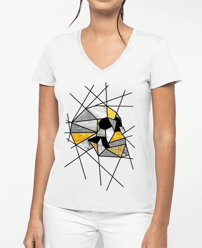T-shirt femme col V Fragment par ali_gulec