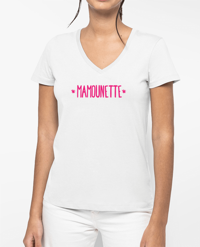 T-shirt femme col V Mamounette par tunetoo