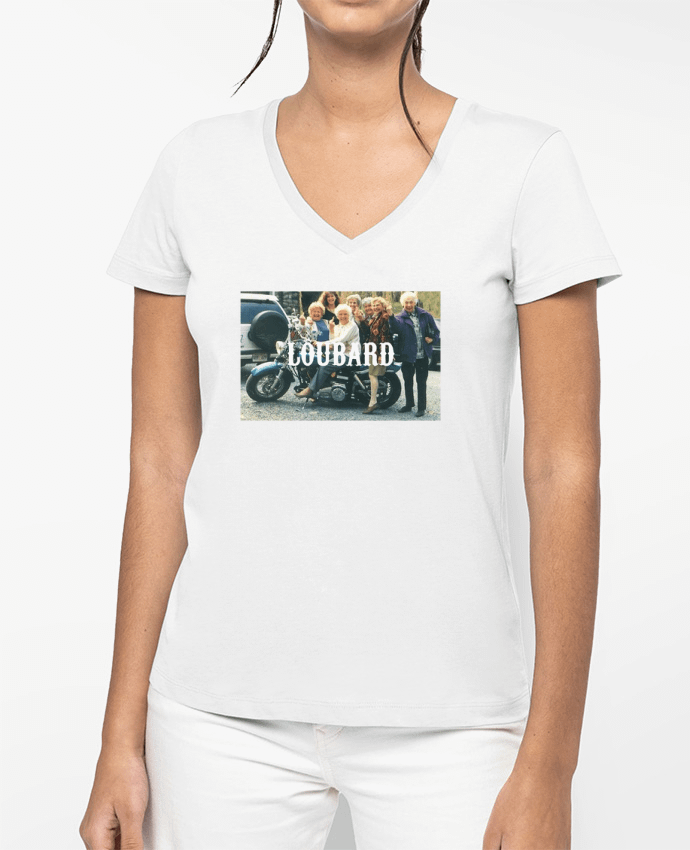 T-shirt femme col V Loubard par Ruuud