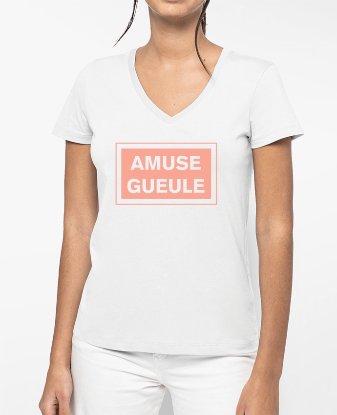 T-shirt femme col V Amuse gueule par tunetoo