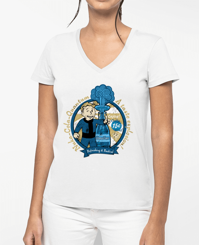 T-shirt femme col V Refreshing&Radical par Kempo24
