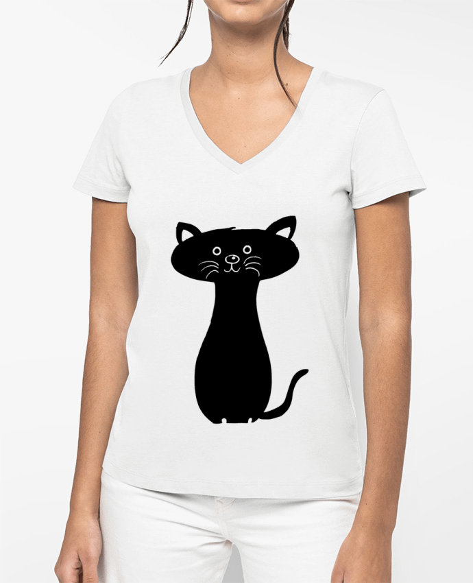 T-shirt femme col V loulou3351 par photographie67