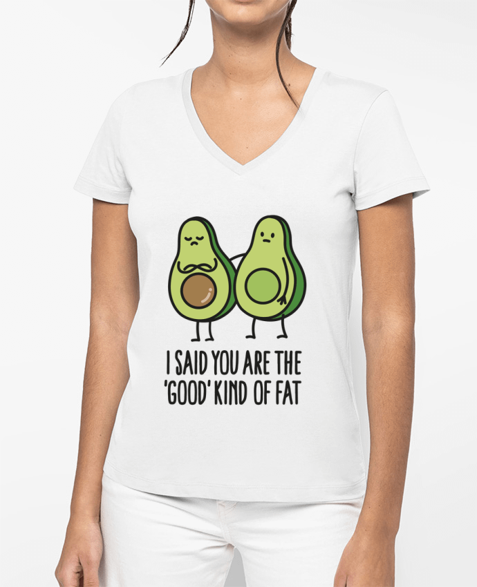 T-shirt femme col V I said you are the 