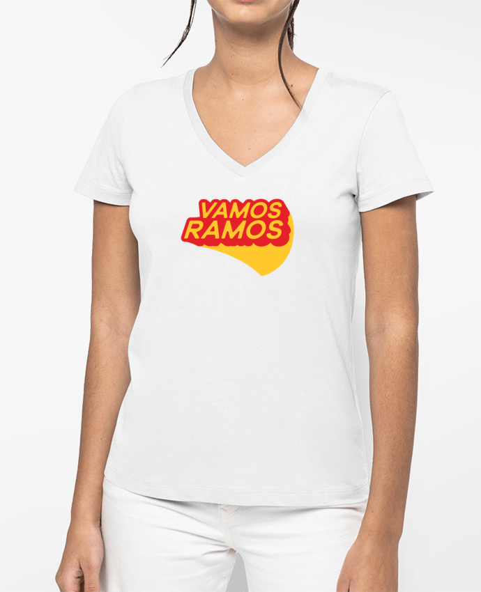 T-shirt femme col V Vamos Ramos par tunetoo
