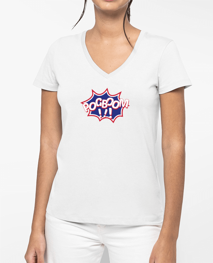T-shirt femme col V POGBOOM par tunetoo