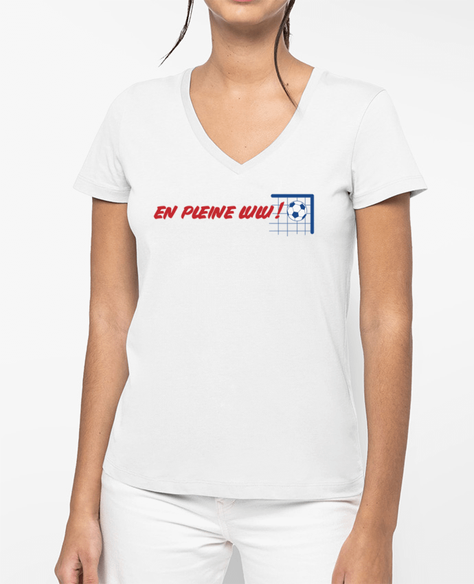 T-shirt femme col V En pleine lulu ! par tunetoo