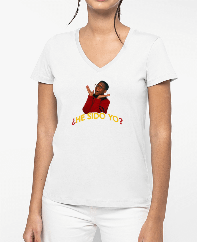 T-shirt femme col V Steve Urkel par tunetoo