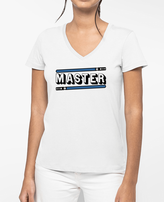 T-shirt femme col V Jedi Duo par Original t-shirt