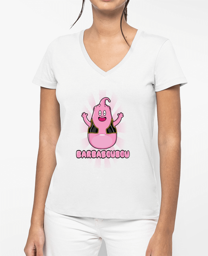 T-shirt femme col V BARBABOUBOU par PTIT MYTHO