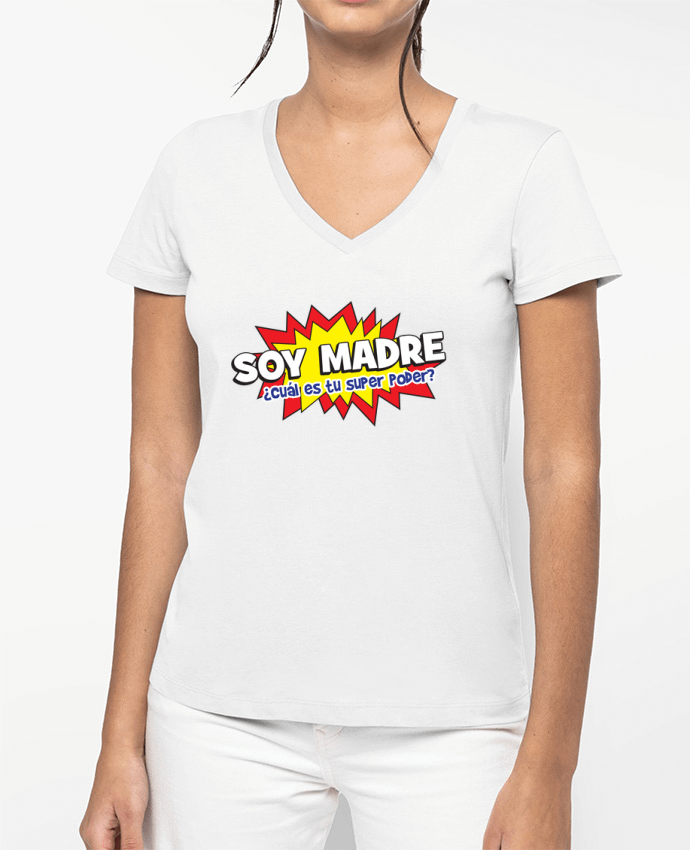 T-shirt femme col V SOY MADRE par tunetoo