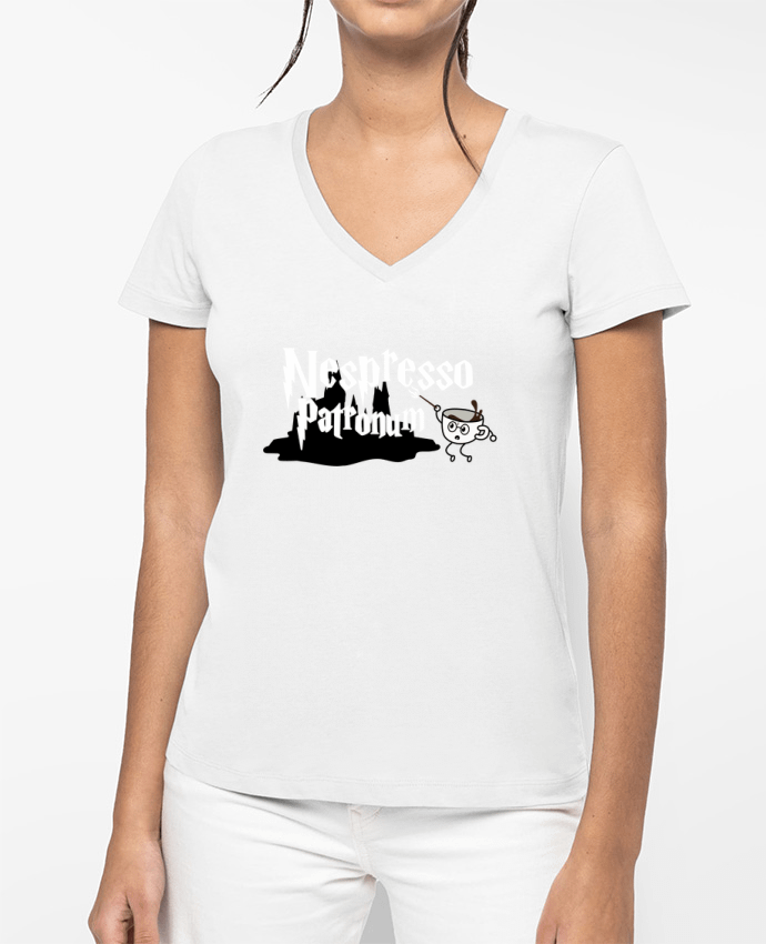 T-shirt femme col V Nespresso Patronum par tunetoo