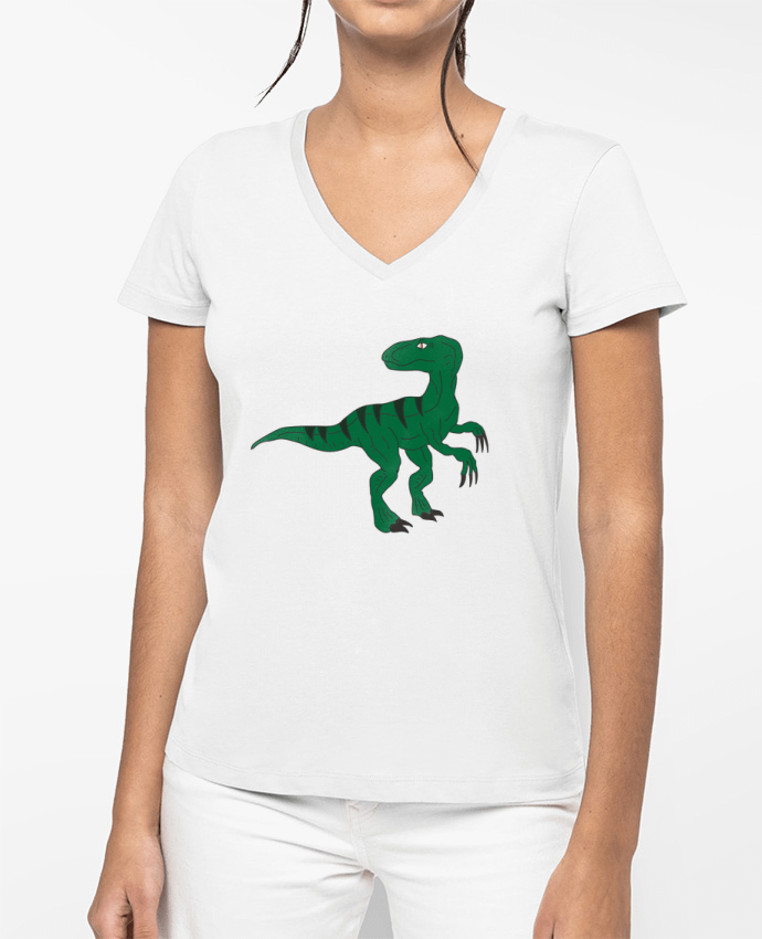 T-shirt femme col V Dino par tunetoo