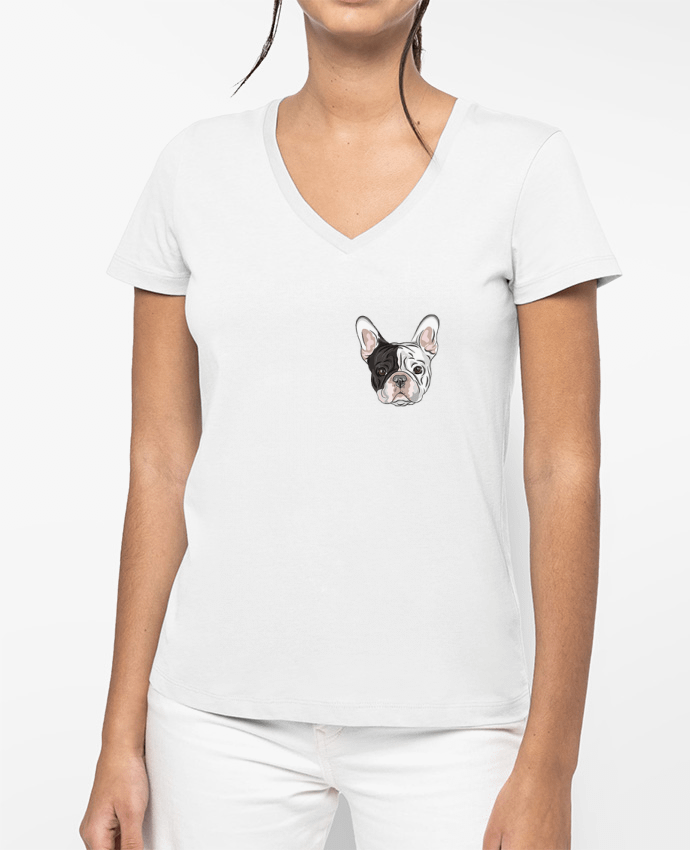 T-shirt femme col V Frenchy par caroline.c