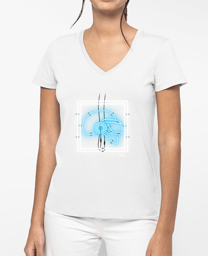 T-shirt femme col V ELEKTRO ICON I par 