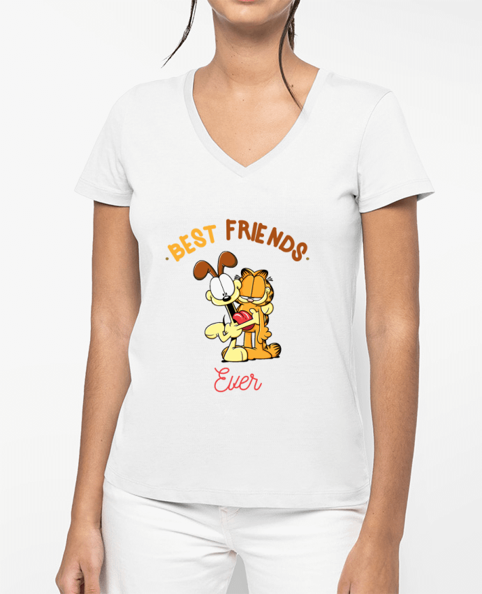T-shirt femme col V Best Friends EVER par La boutique de Laura
