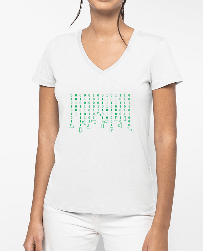 T-shirt femme col V Tetrix par tunetoo