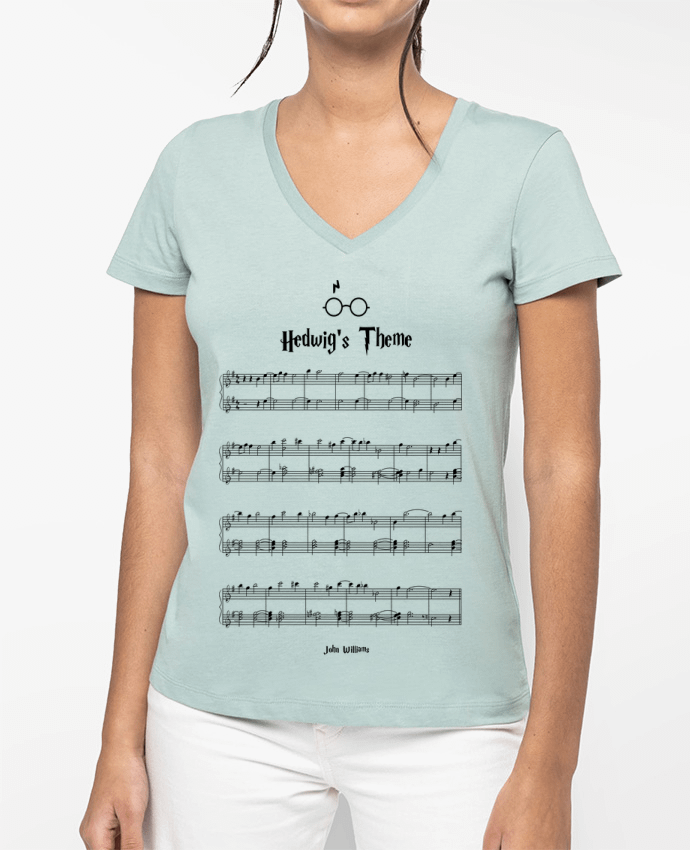 T-shirt femme col V Thème Harry Potter par Lazy Zizi