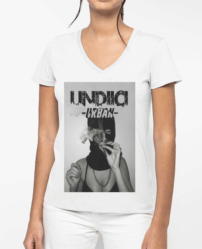 T-shirt femme col V UNDIICI URBAN par UNDIICI