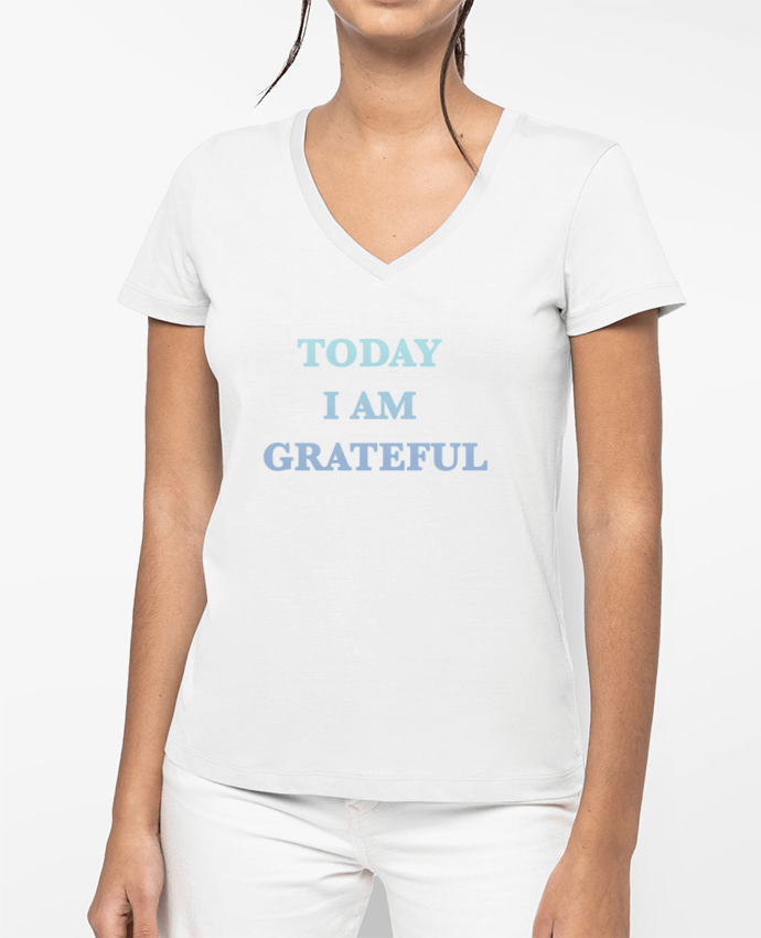 T-shirt femme col V Grateful par Les Caprices de Filles