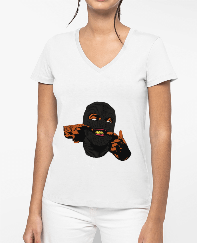 T-shirt femme col V K'pucha par Infame