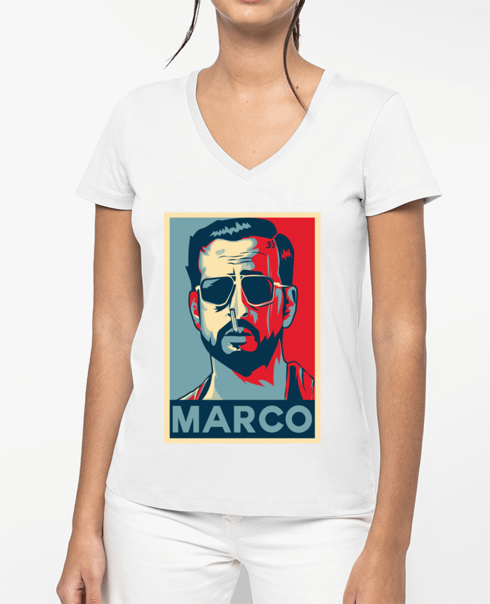 T-shirt femme col V Marco par PTIT MYTHO